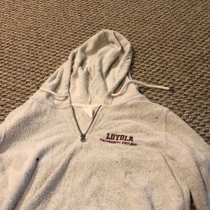 loyola zip up (spots from camera)